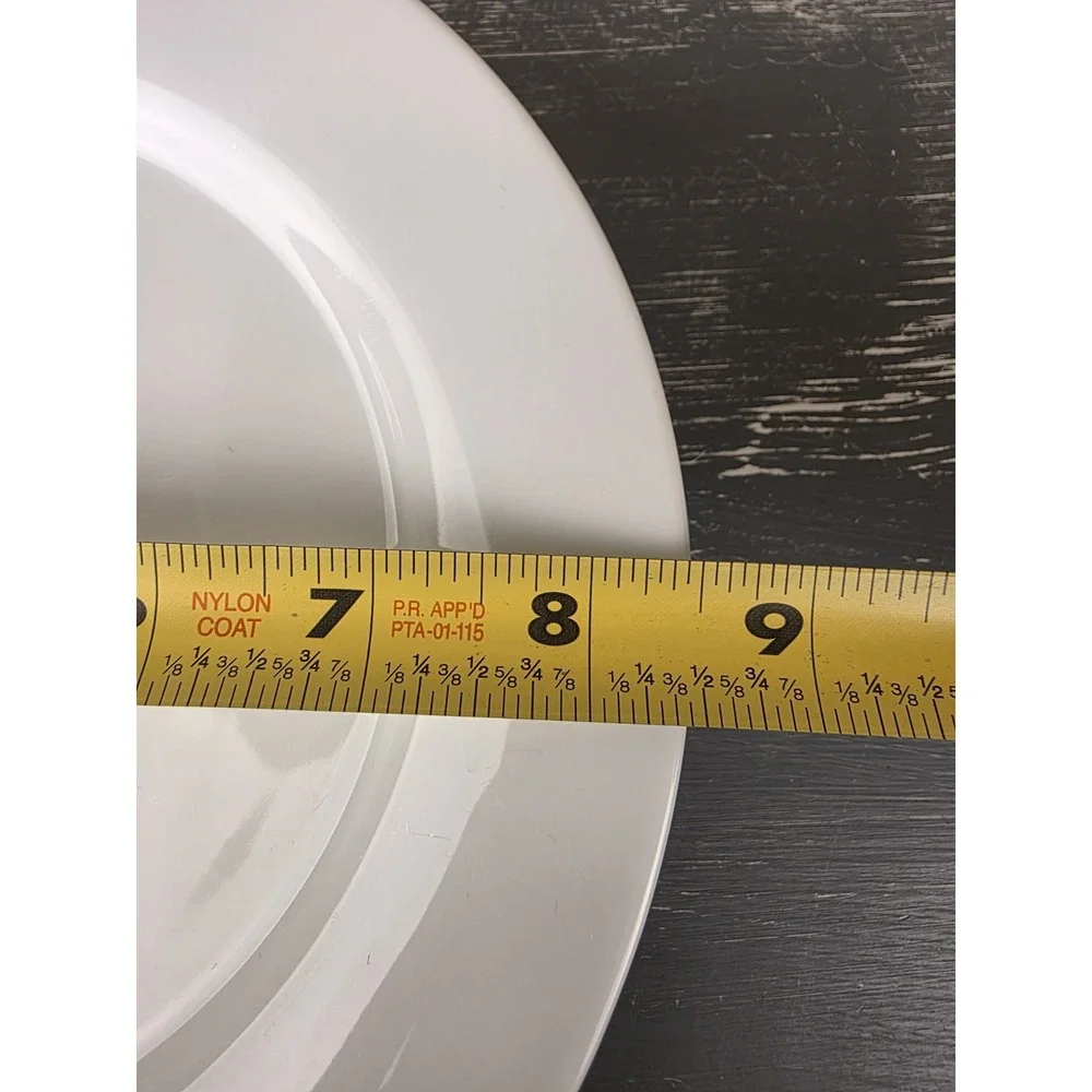 4 Crate & Barrel Aspen White 8 3/8